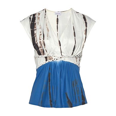 Lascana Women's Tie Dye V-Neck Top