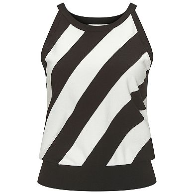 Lascana Women's Striped Knit Tank Top