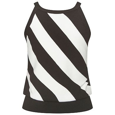 Lascana Women's Striped Knit Tank Top