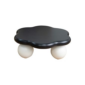 35" Cloud Coffee Table - Modern Petal Shape with Spherical Legs - Kid & Pet Friendly