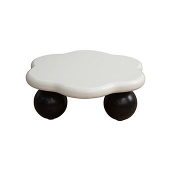 35" Cloud Coffee Table - Modern Petal Shape with Spherical Legs - Kid & Pet Friendly