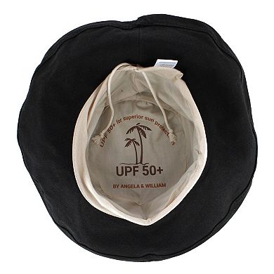 Angela & William Women's Canvas Summer Cloche Bucket Hat