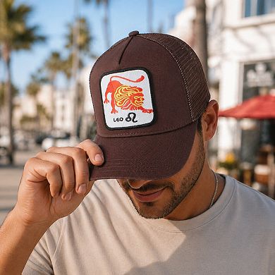 CTM Unisex Zodiac Sign Astrology Patch Trucker Hat