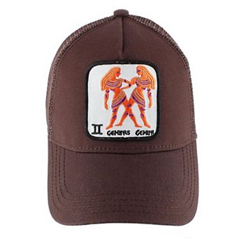 CTM Unisex Zodiac Sign Astrology Patch Trucker Hat