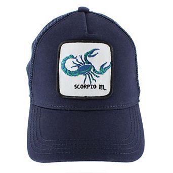 CTM Men's Zodiac Sign Astrology Patch Trucker Hat