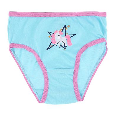 CTM Girl's Unicorn Assorted Cotton Briefs Underwear (7 Pack)