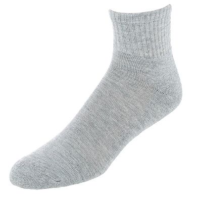 CTM Men's Half Cushioned Assorted Colors Quater Socks (3 Pairs)