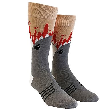 Mens Shark Attack Socks Funny Jaws Funny Sayings Cool Gag Gift Novelty Footware