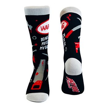 Do Not Touch My Tools Or My Daughter Funny Novelty Socks Gag Gift for Dad Crazy