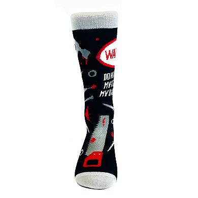 Do Not Touch My Tools Or My Daughter Funny Novelty Socks Gag Gift for Dad Crazy
