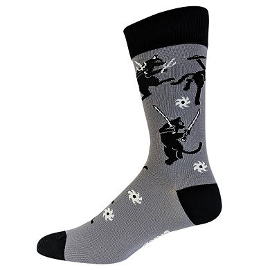 Every Kitty Was Kung-Fu Fighting Socks Funny Novelty Crazy Saying Gift