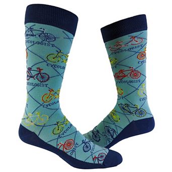 Men's Cycologist Socks Funny Psychology Biking Cyclist Graphic Sarcasm Footwear