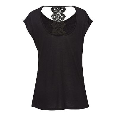 Lascana Women's Crochet Back Detail Top
