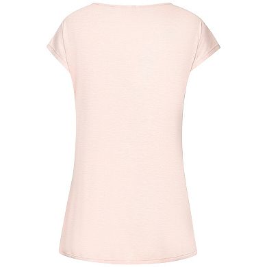 Lascana Women's Crochet Insert Short Sleeve Top