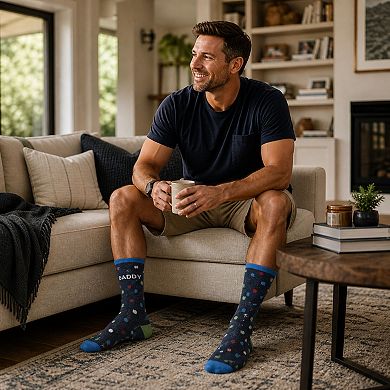 Men's Daddy Socks Funny Cool Dad Fathers Day Gift Footwear