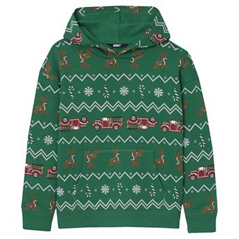 Boys 2-20 Lands' End Graphic Hooded Sweatshirt in Regular & Husky