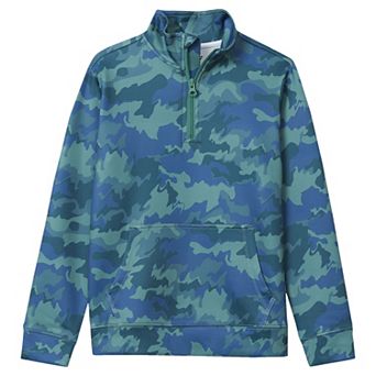 Boys 2-20 Lands' End Active Moisture Wicking Quarter Zip Pullover Sweater