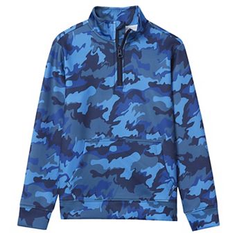 Boys 2-20 Lands' End Active Moisture Wicking Quarter Zip Pullover Sweater
