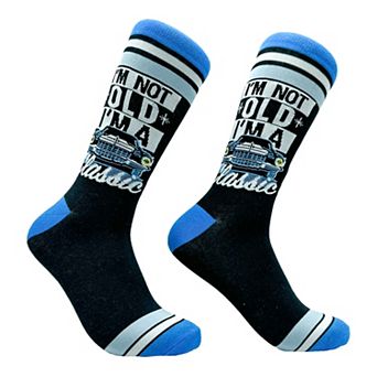 Men's Im Not Old Im A Classic Socks Funny Retro Car Joke Footwear