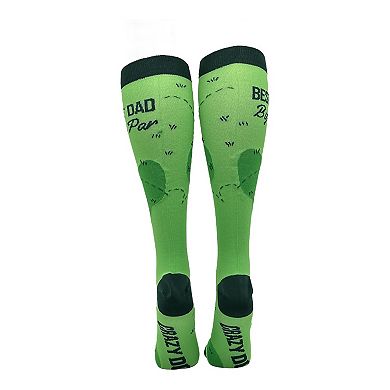 Best Dad By Par Funny Compression Socks for Men Funny Father's Day Socks