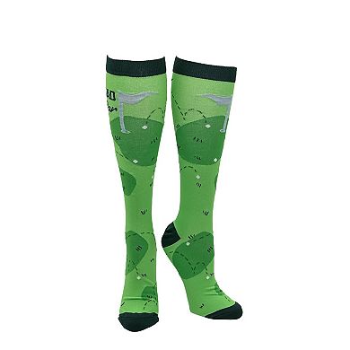 Best Dad By Par Funny Compression Socks for Men Funny Father's Day Socks
