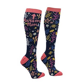 Awesome Mom Compression Socks Funny Mothers Day Compression Socks for Women