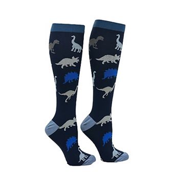 Unisex Dinosaurs Socks Funny Dino Compression Socks for Men and Women