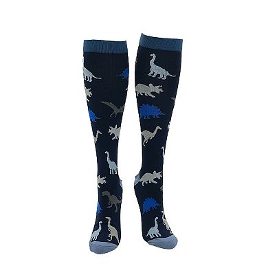 Unisex Dinosaurs Socks Funny Dino Compression Socks for Men and Women