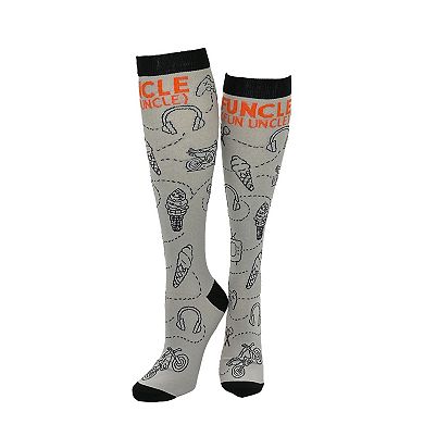 Mens Funcle Compression Sock Fun Uncle High Socks Funny Compression Socks for Men