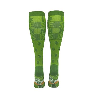 Unisex I Clover Shenanigans Funny St Patricks Day Compression Socks for Women and Men