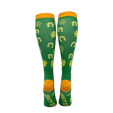 Unisex Me Lucky Socks Funny St Patricks Day Compression Socks for Women and Men