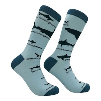 Men's Help Me Shark Socks Funny Sarcastic Sharks Graphic Novelty Footwear for Men