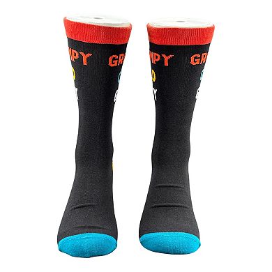 Men's Grumpy Old Guy Socks Funny Sarcastic Fathers Day Graphic Novelty Footwear For Men