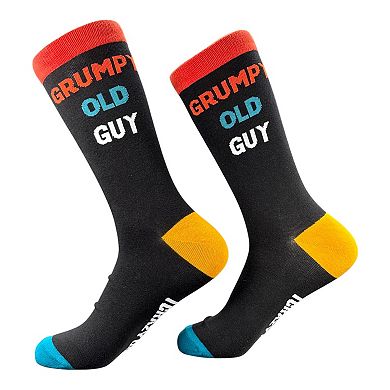 Men's Grumpy Old Guy Socks Funny Sarcastic Fathers Day Graphic Novelty Footwear For Men