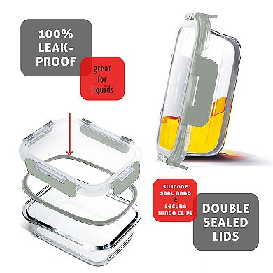 Eatex 32pc Glass Food Storage Containers with Lids