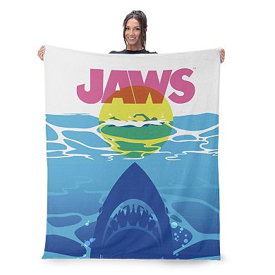 Jaws Silk Touch Sherpa Throw Blanket
