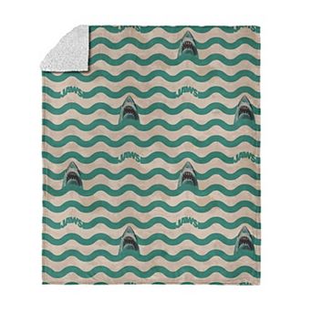 Jaws Silk Touch Sherpa Throw Blanket