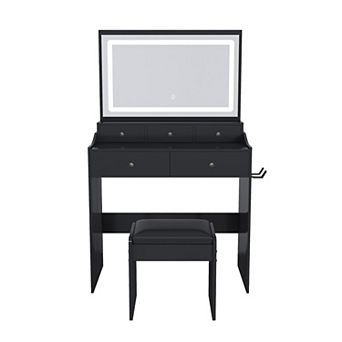 Merax New Large Mirror Vanity Desk for Bed room , Modern Makeup Vanity Set