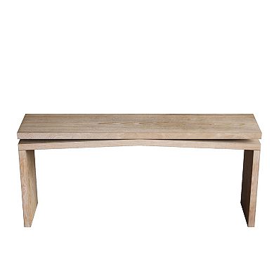 Trikiousd 65" Rustic Wood Veneer Console Table Farmhouse Entryway Sofa Table