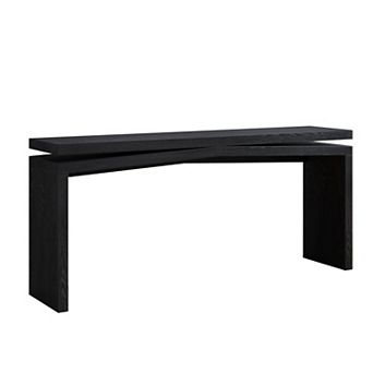 Trikiousd 65" Rustic Wood Veneer Console Table Farmhouse Entryway Sofa Table