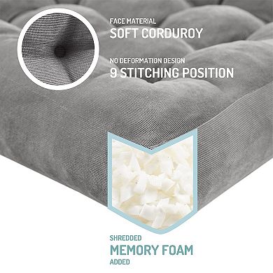 Memory Foam Meditation Floor Pillows: Soft, Supportive, Stylish for Adults - Multi-Purpose Use