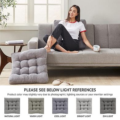 Memory Foam Meditation Floor Pillows: Soft, Supportive, Stylish for Adults - Multi-Purpose Use