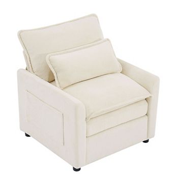 Merax Modern Single Seat 31.9" Accent Chair Soft Plush Upholstered Armchair