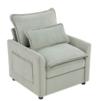 Merax Modern Single Seat 31.9" Accent Chair Soft Plush Upholstered Armchair