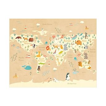 Washable Kids Rug 5x7 Educational Non-Slip Soft Play Mat for Bedroom Classroom