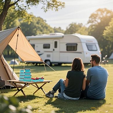 Great Ambitions 8-Pack Silicone Food Storage Containers, Collapsible for RV & Camping