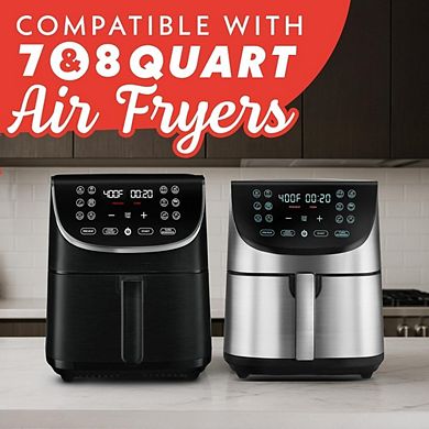 Great Ambitions 3-Piece Air Fryer Set, Silicone Liner, Egg Bites Mold, Cupcake Pan, Dishwasher Safe