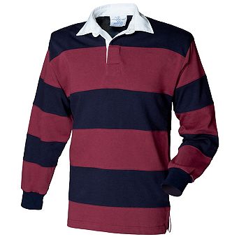 Front Row Sewn Long Sleeve Sports Rugby Polo Shirt