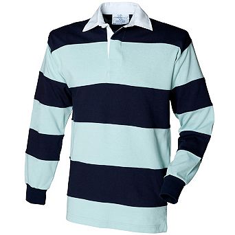 Front Row Sewn Long Sleeve Sports Rugby Polo Shirt