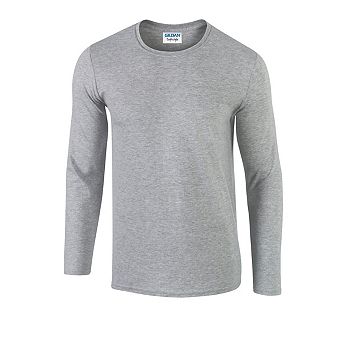 Gildan Unisex Adult Softstyle Polycotton Long-Sleeved T-Shirt